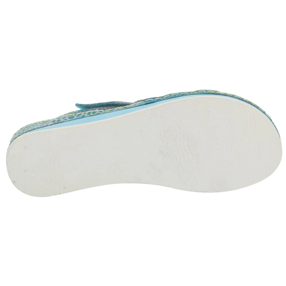 Spring Step Shoes Caiman Hand Painted Sandals - Image 12