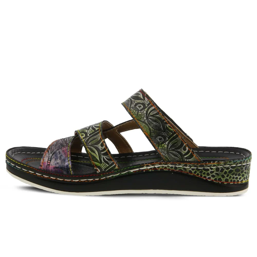 Spring Step Shoes Caiman Hand Painted Sandals - Image 13
