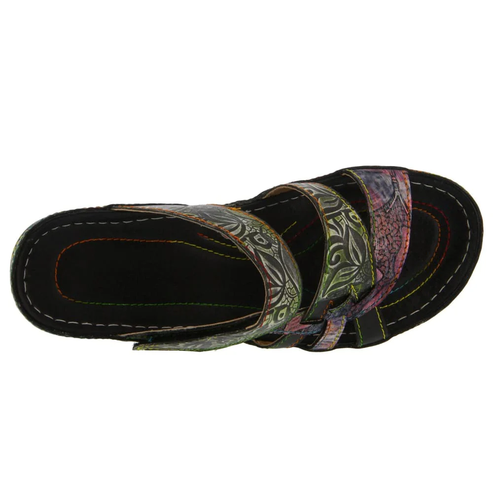 Spring Step Shoes Caiman Hand Painted Sandals - Image 14
