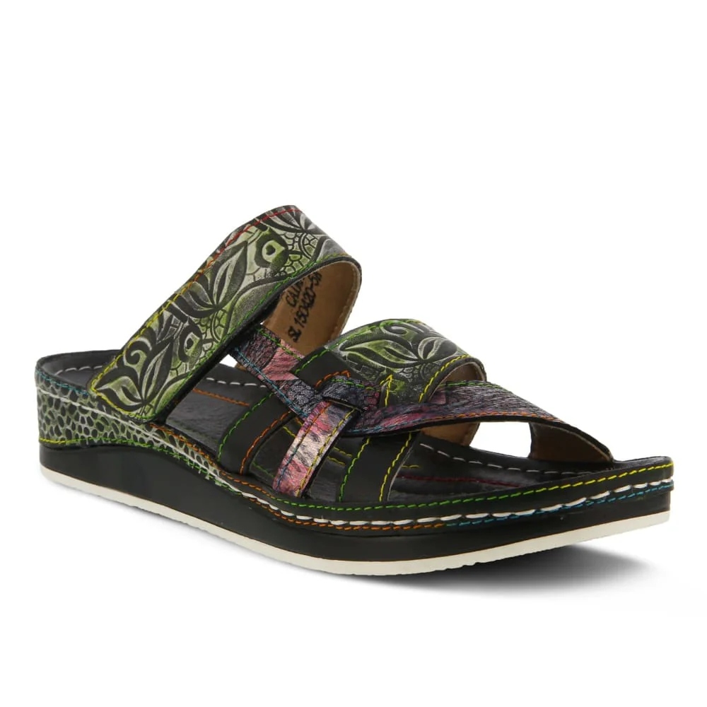 Spring Step Shoes Caiman Hand Painted Sandals - Image 15
