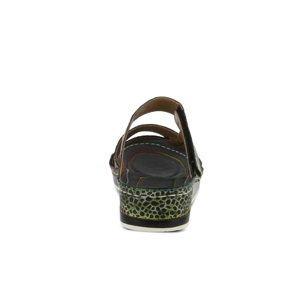 Spring Step Shoes Caiman Hand Painted Sandals - Image 16
