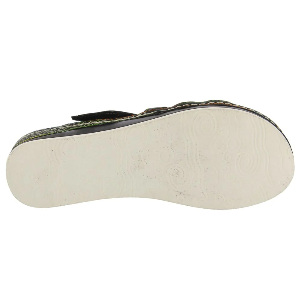 Spring Step Shoes Caiman Hand Painted Sandals - Image 17