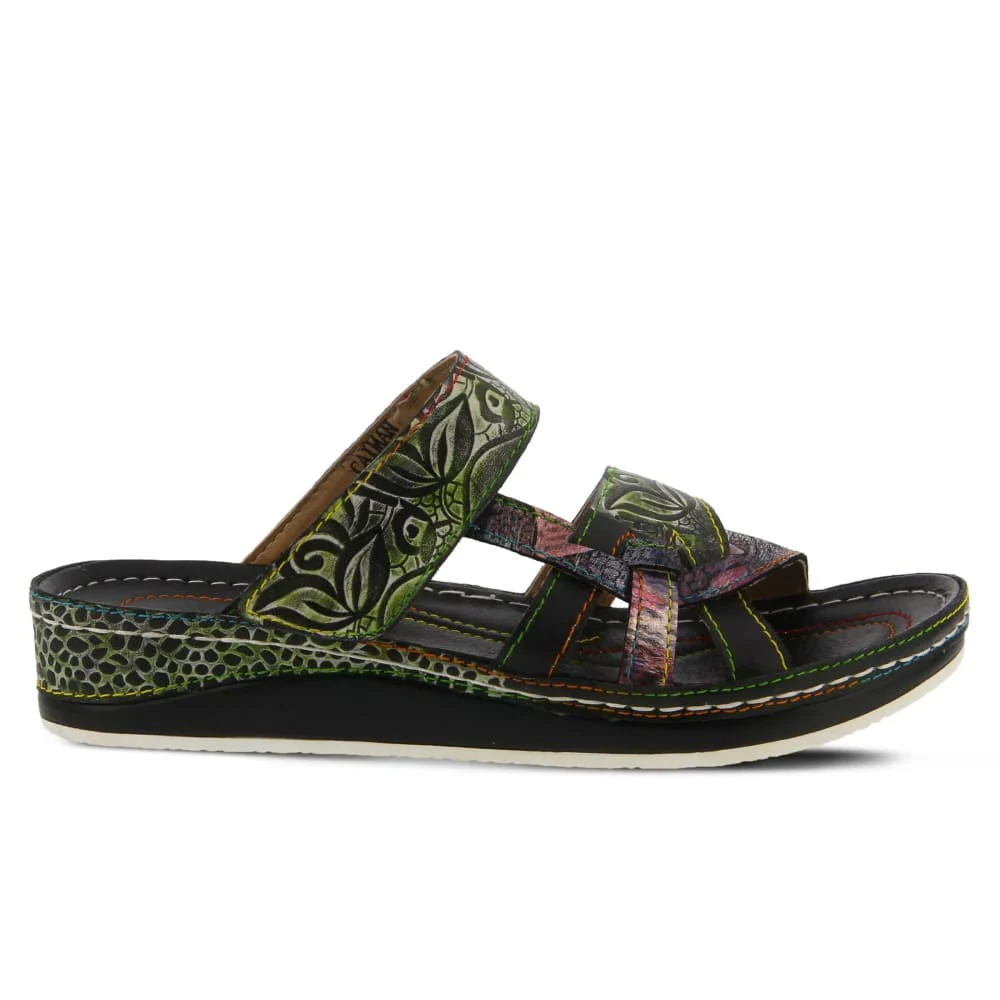 Spring Step Shoes Caiman Hand Painted Sandals - Image 18