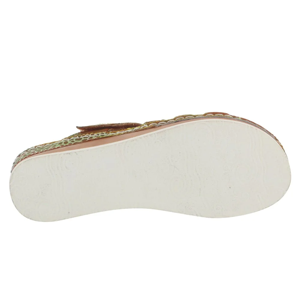 Spring Step Shoes Caiman Hand Painted Sandals - Image 22