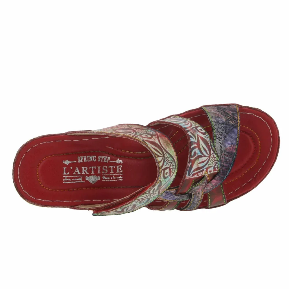 Spring Step Shoes Caiman Hand Painted Sandals - Image 26