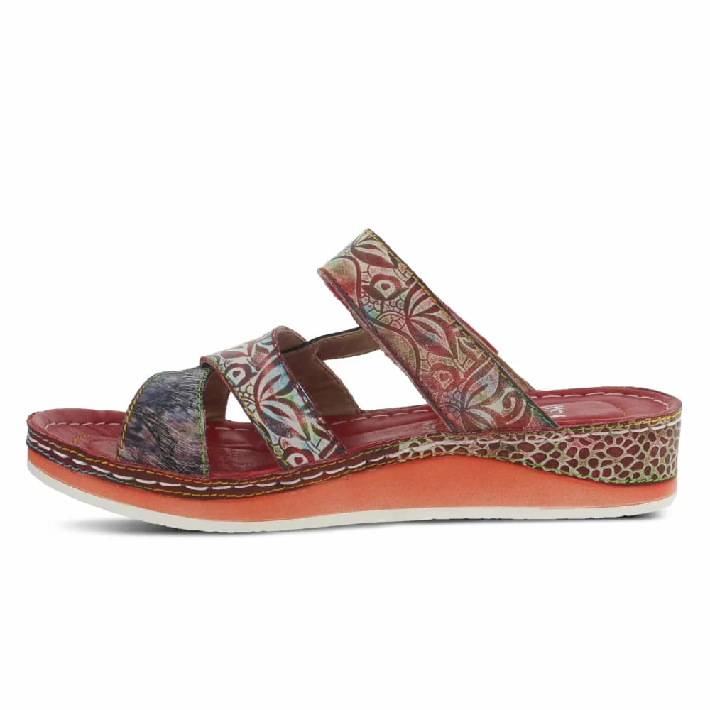 Spring Step Shoes Caiman Hand Painted Sandals - Image 28