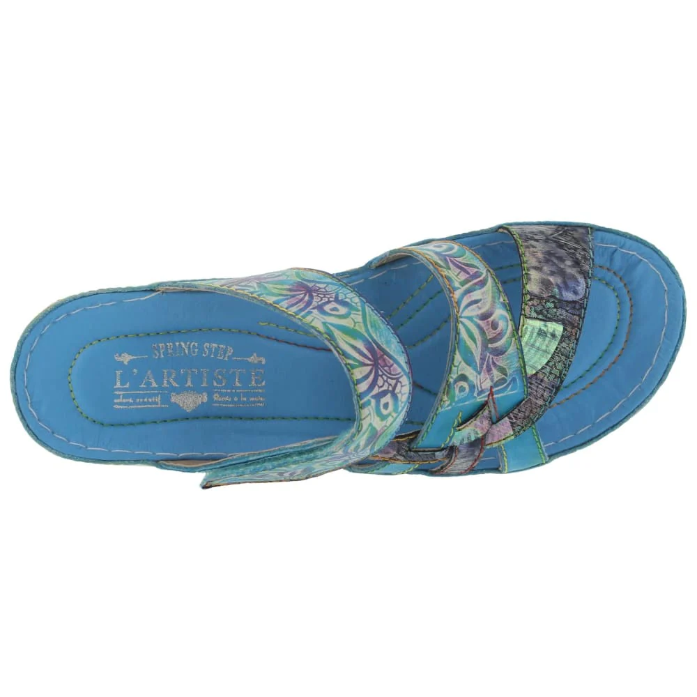 Spring Step Shoes Caiman Hand Painted Sandals - Image 8