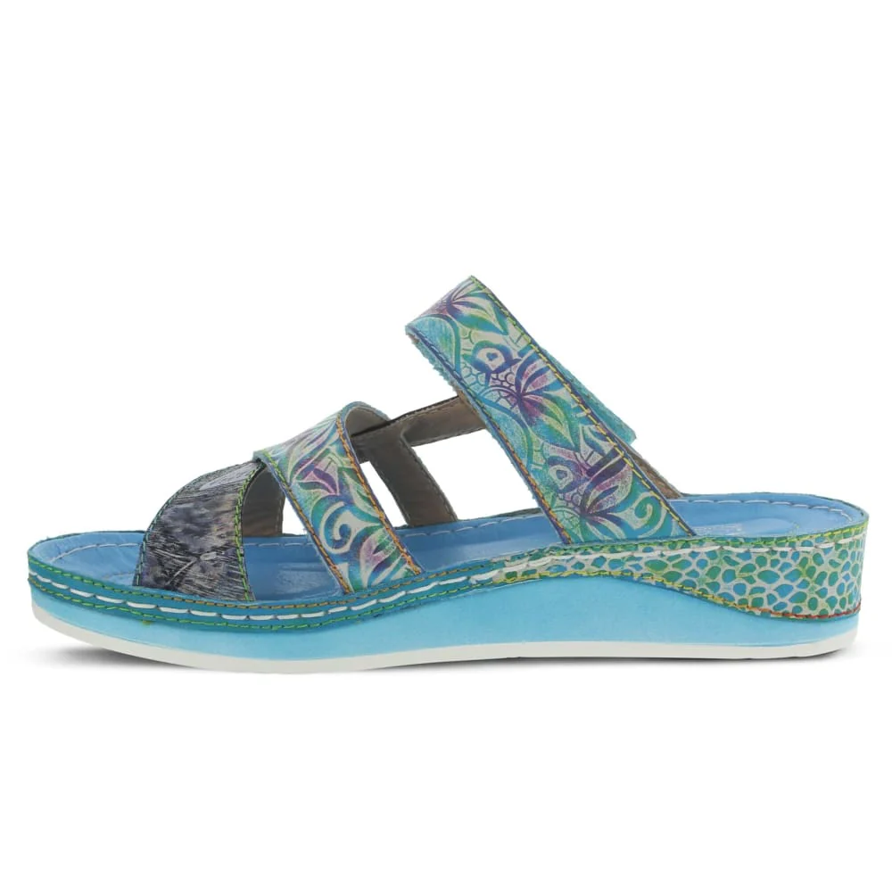 Spring Step Shoes Caiman Hand Painted Sandals - Image 9