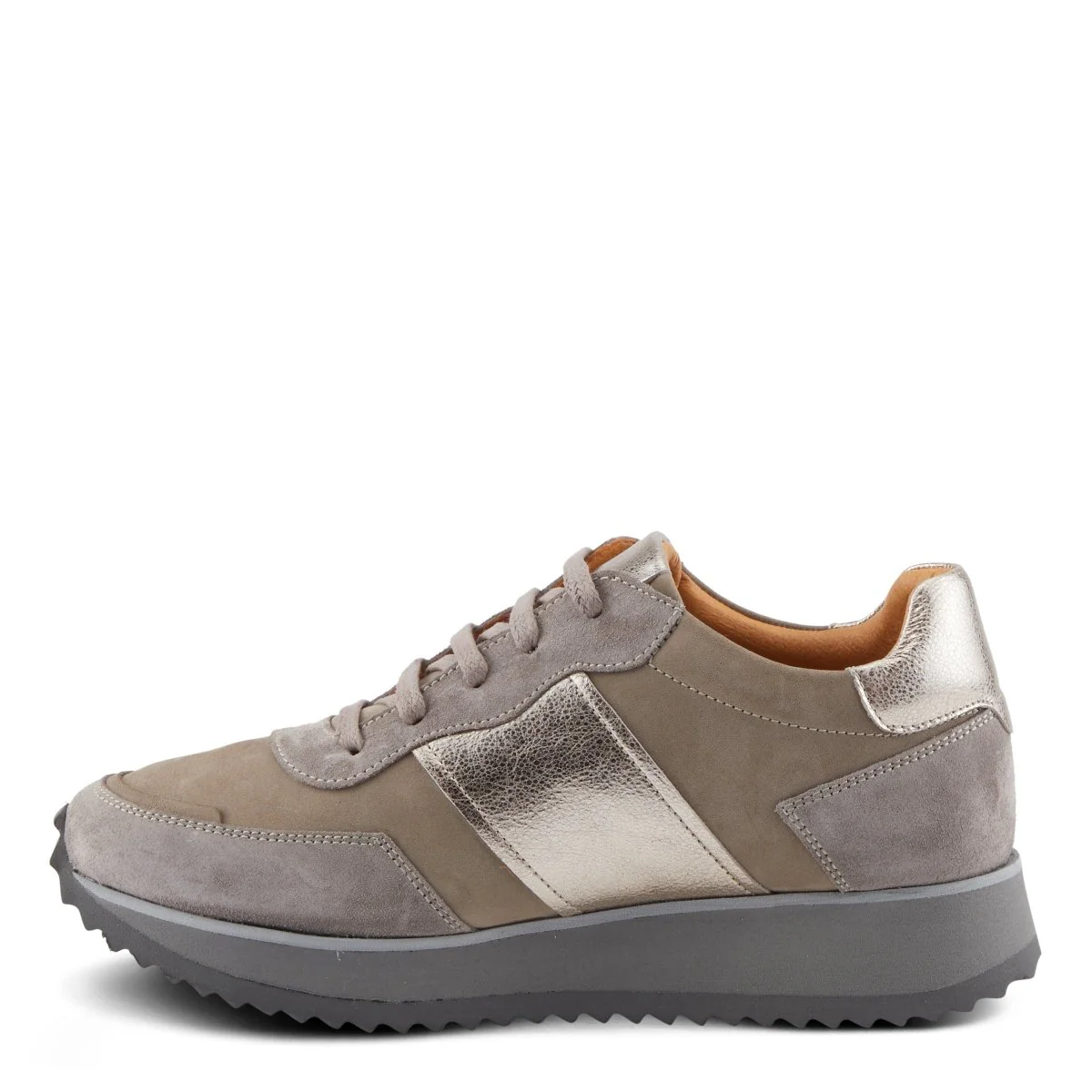 Spring Step Shoes Compter Women's Modern Fashion Leather and Suede Sneakers - Image 2