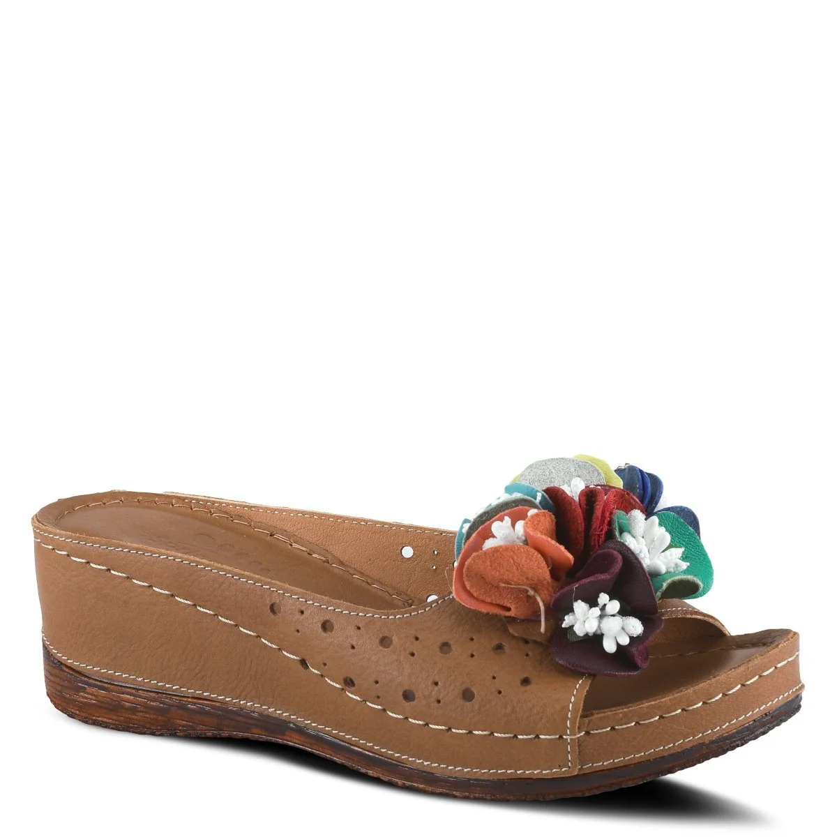 Spring Step Shoes Flowerchild Women’s Leather Multicolor Sandal - Image 15