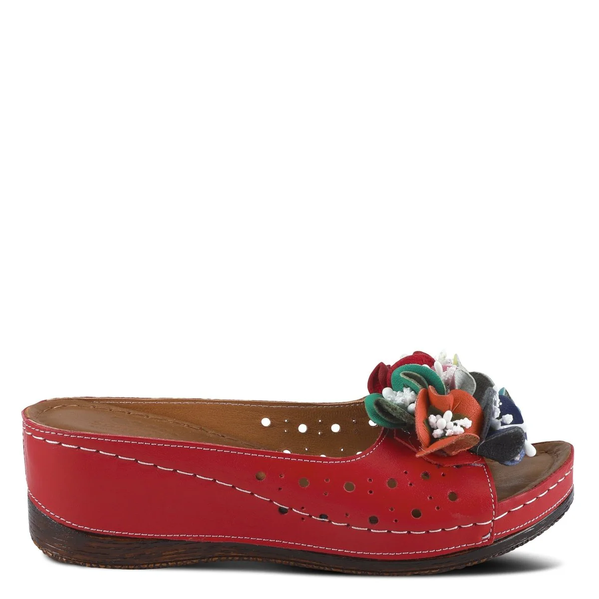 Spring Step Shoes Flowerchild Women’s Leather Multicolor Sandal - Image 26