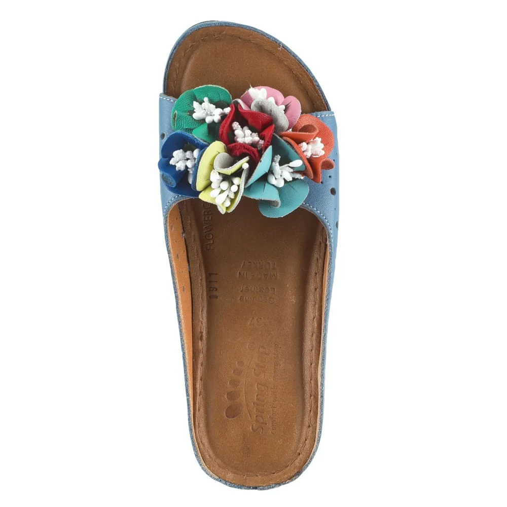 Spring Step Shoes Flowerchild Women's Leather Slide Sandals - Image 8