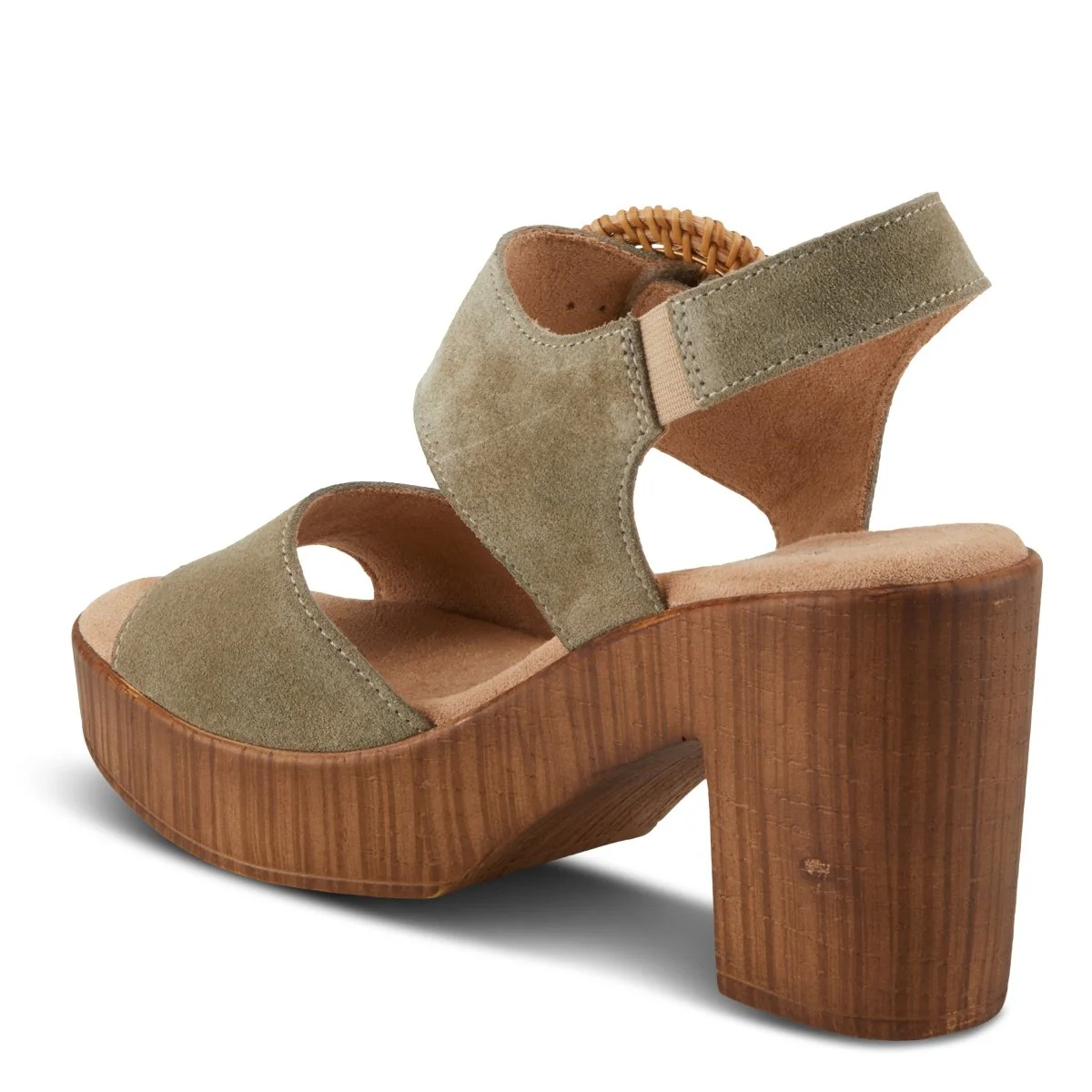 Spring Step Shoes Gamona Women’s Suede Leather Sandals 3.25" Heel - Image 15