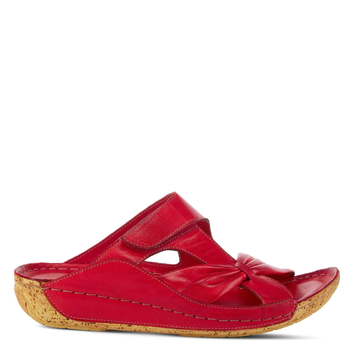 Spring Step Shoes Gretta Slide Sandal Women's Leather Cork Wedge - Image 5