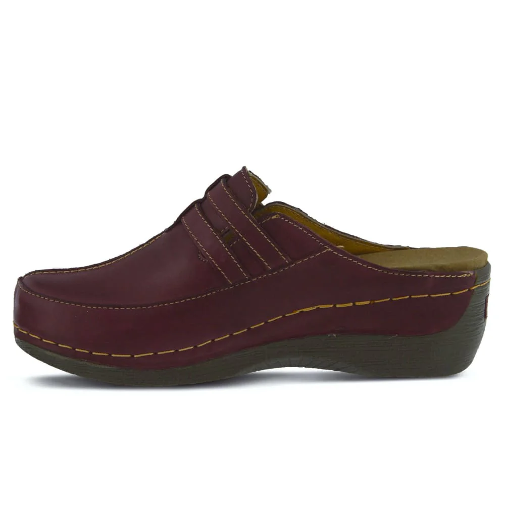 Spring Step Shoes Happy Women's Leather Slip On Clogs - Image 2