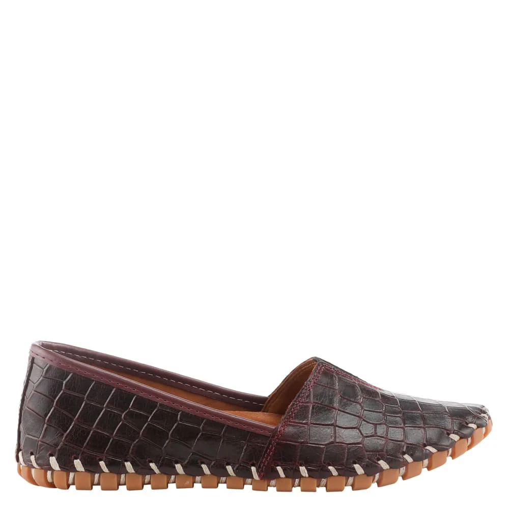 Spring Step Shoes Kathaleta Croco Women's Leather Round Toe Shoes - Image 5