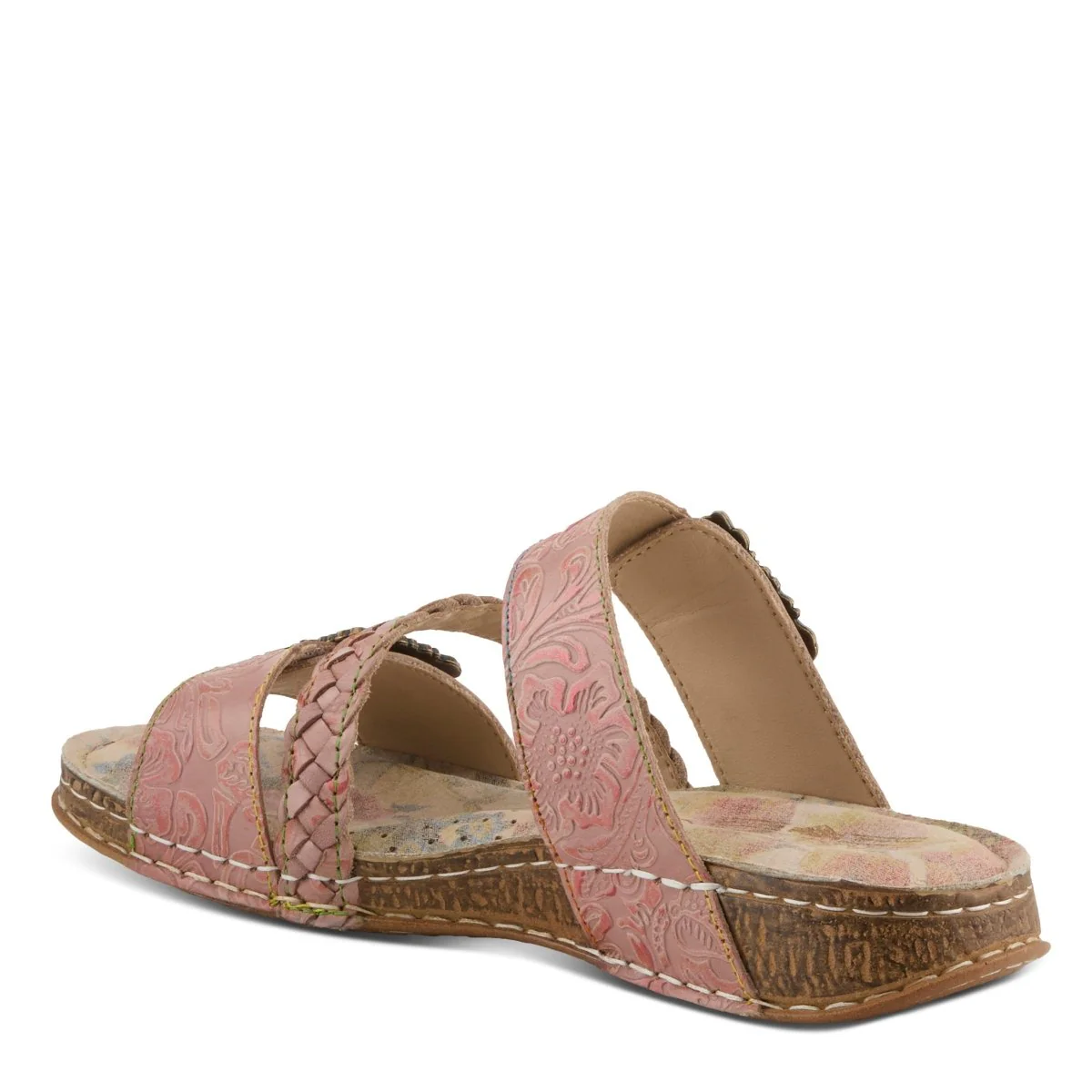 Spring Step Shoes L'Artiste Astra Slide Sandal Women’s Hand Painted Leather - Image 18