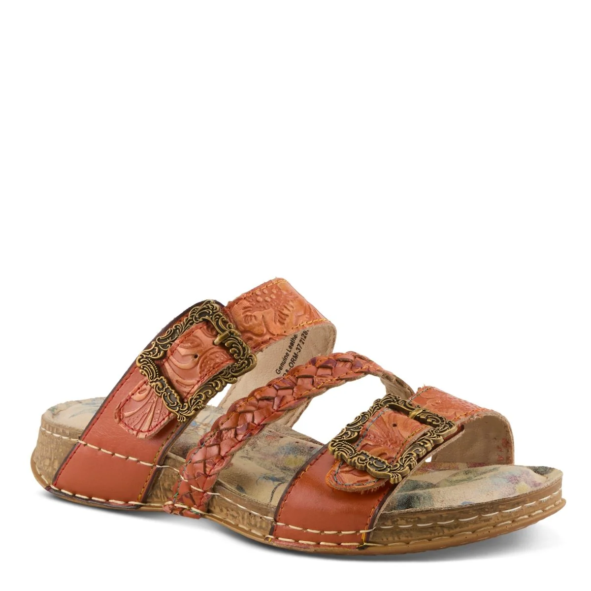 Spring Step Shoes L'Artiste Astra Slide Sandal Women’s Hand Painted Leather - Image 26