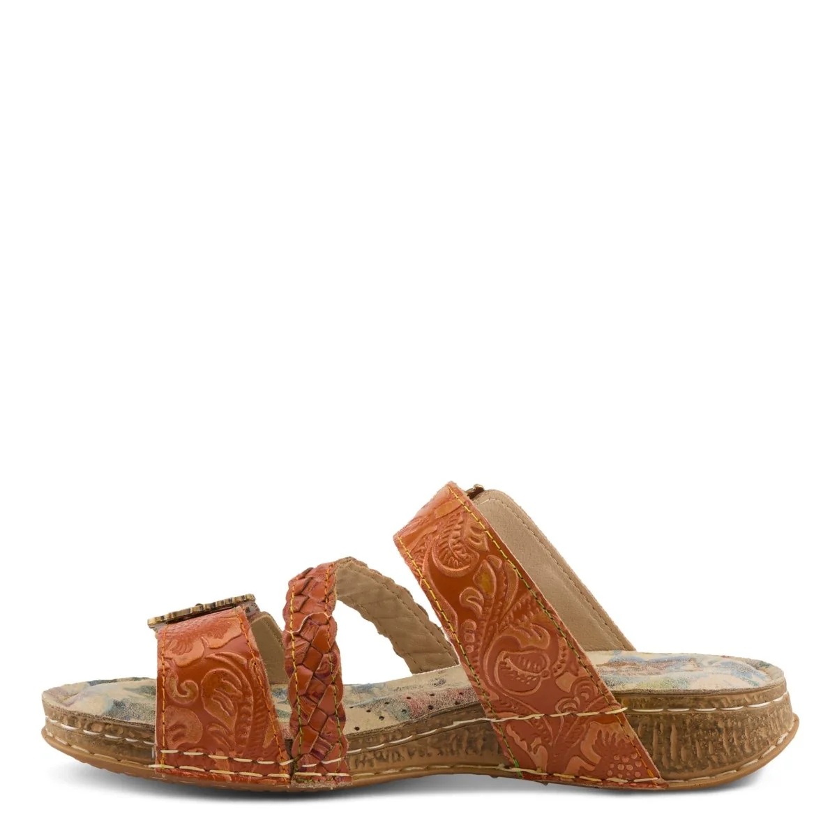 Spring Step Shoes L'Artiste Astra Slide Sandal Women’s Hand Painted Leather - Image 27