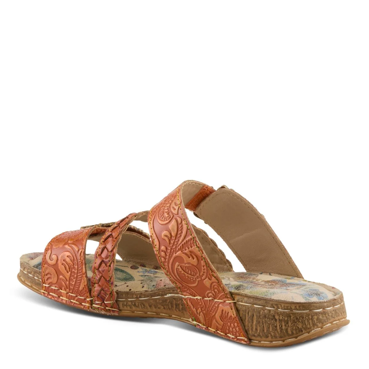 Spring Step Shoes L'Artiste Astra Slide Sandal Women’s Hand Painted Leather - Image 32