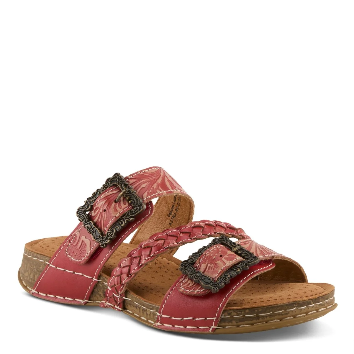 Spring Step Shoes L'Artiste Astra Slide Sandal Women’s Hand Painted Leather - Image 33