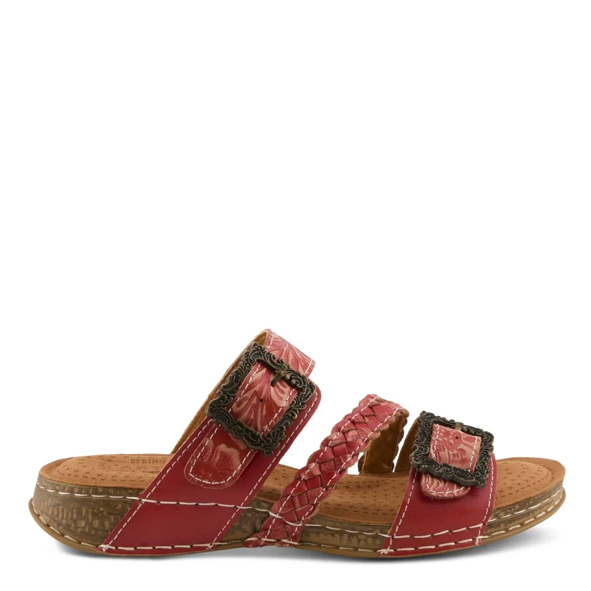 Spring Step Shoes L'Artiste Astra Slide Sandal Women’s Hand Painted Leather - Image 37