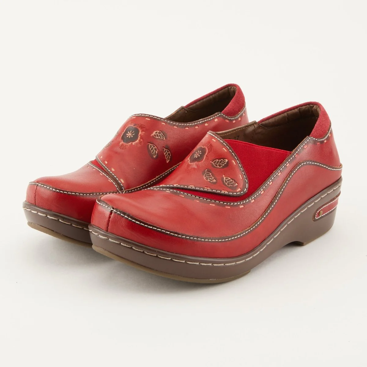 Spring Step Shoes L'Artiste Burbank Women's Hand Painted Leather Clogs - Image 14