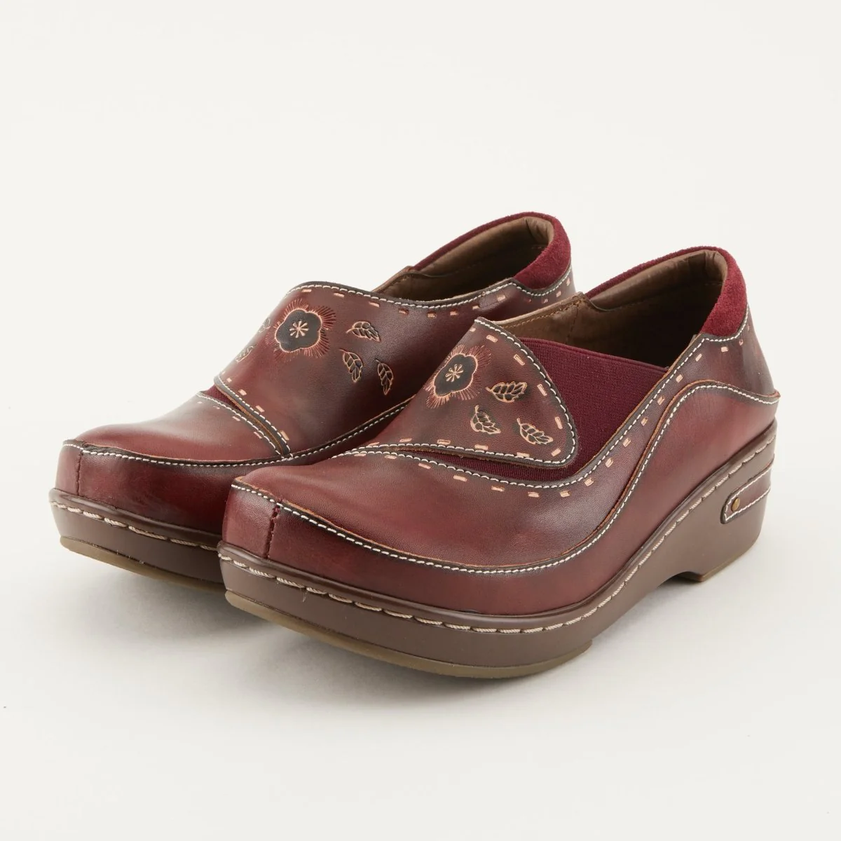 Spring Step Shoes L'Artiste Burbank Women's Hand Painted Leather Clogs - Image 19