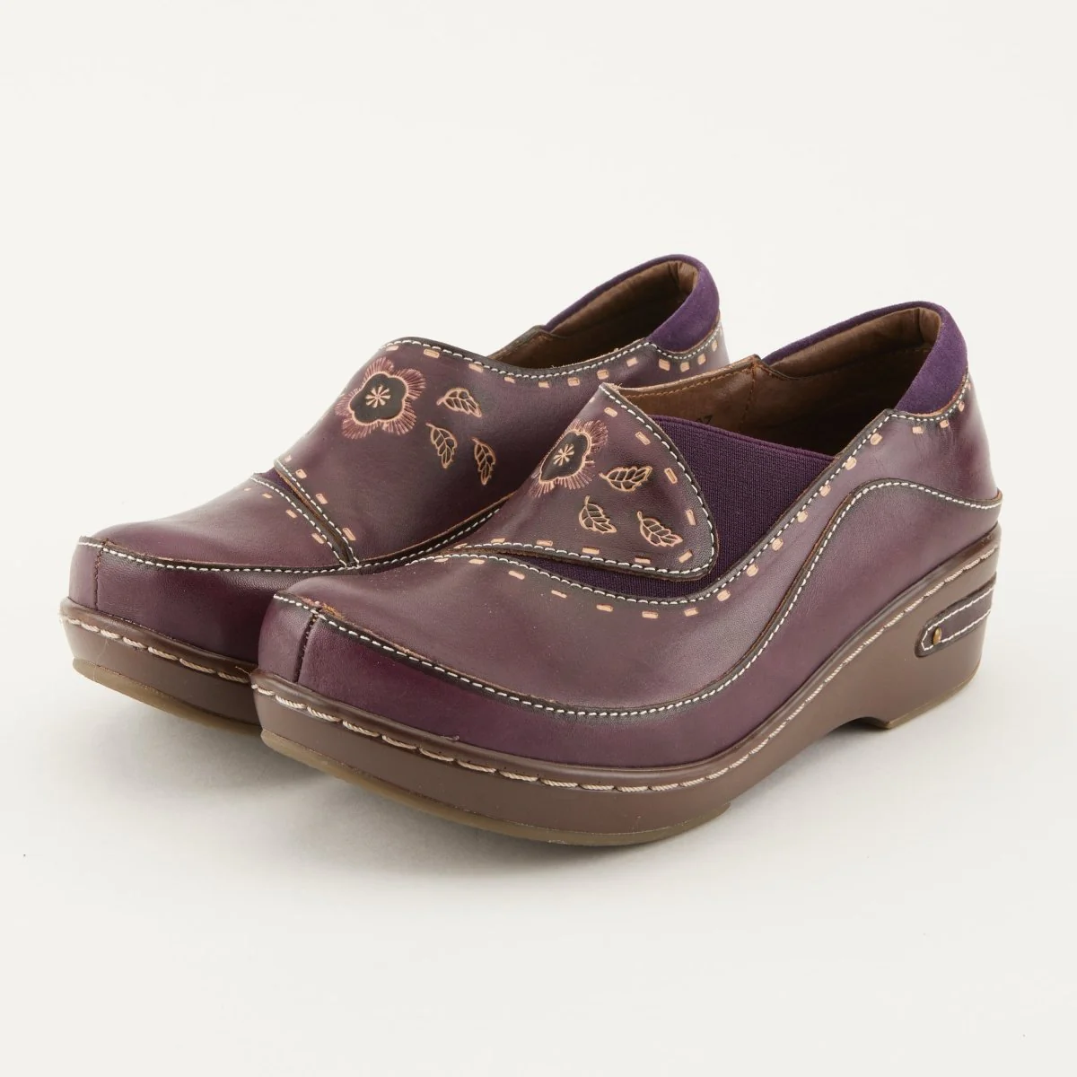 Spring Step Shoes L'Artiste Burbank Women's Hand Painted Leather Clogs - Image 24