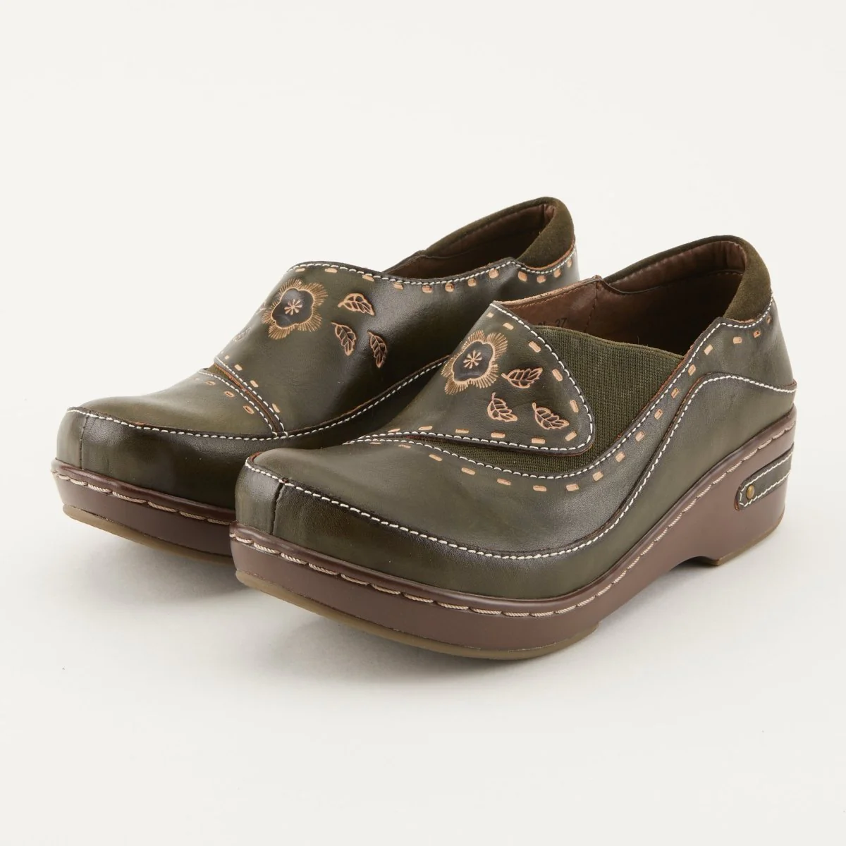 Spring Step Shoes L'Artiste Burbank Women's Hand Painted Leather Clogs - Image 39