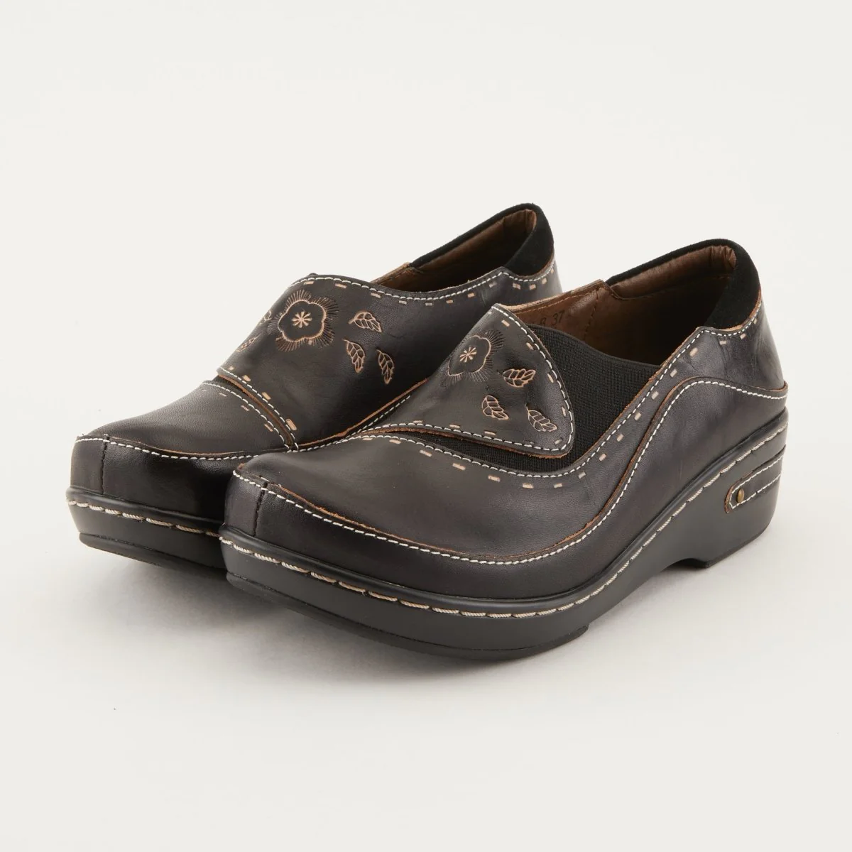 Spring Step Shoes L'Artiste Burbank Women's Hand Painted Leather Clogs - Image 44