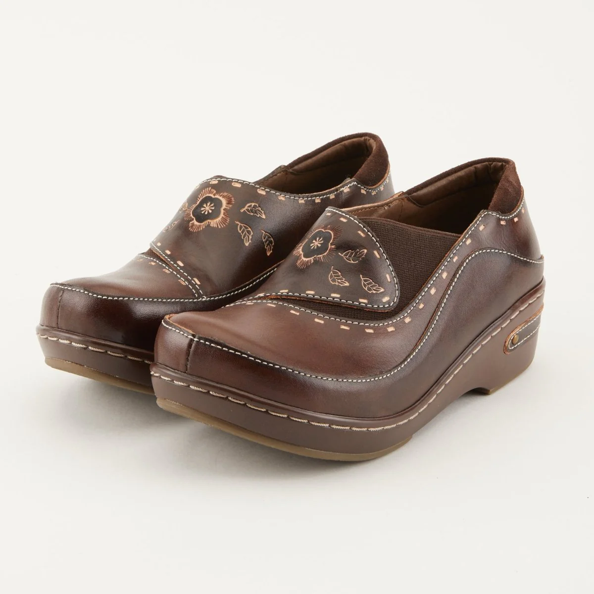 Spring Step Shoes L'Artiste Burbank Women's Hand Painted Leather Clogs - Image 9