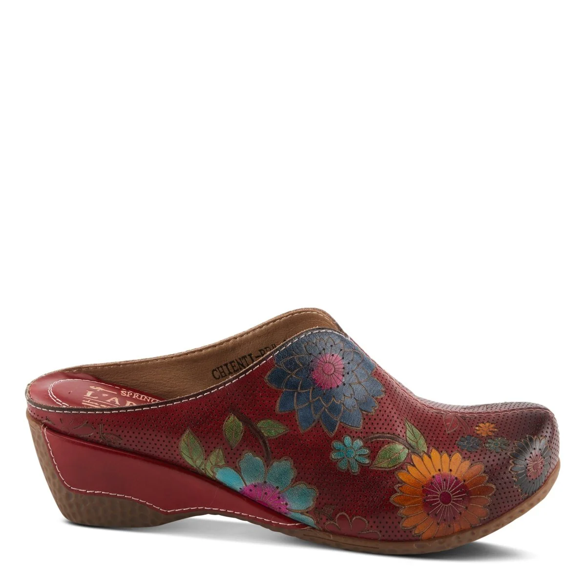 Spring Step Shoes L'Artiste Chienti Clogs Women's Hand Painted Leather - Image 12