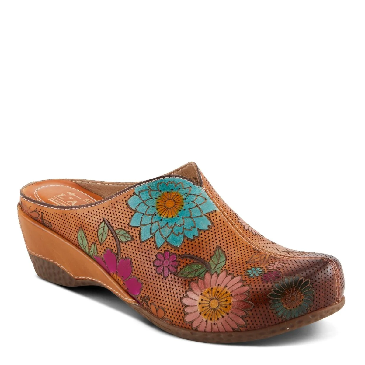 Spring Step Shoes L'Artiste Chienti Clogs Women's Hand Painted Leather - Image 15