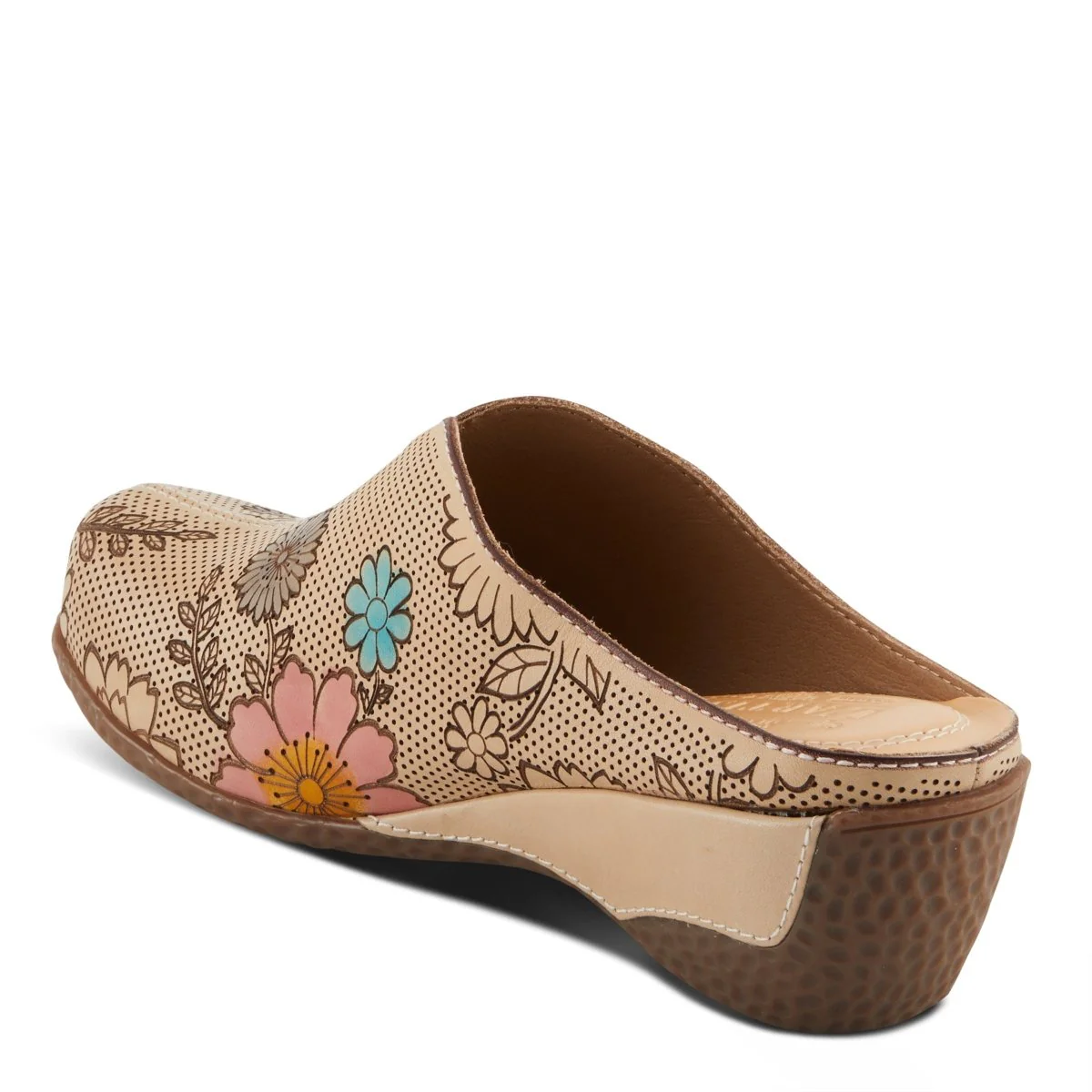 Spring Step Shoes L'Artiste Chienti Clogs Women's Hand Painted Leather - Image 7