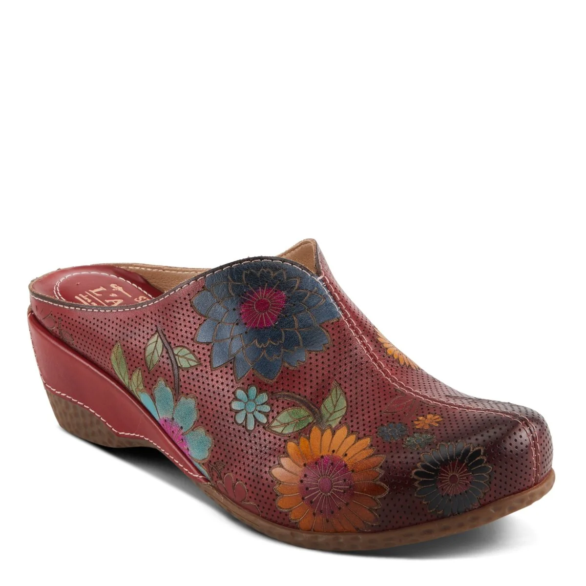 Spring Step Shoes L'Artiste Chienti Clogs Women's Hand Painted Leather - Image 8