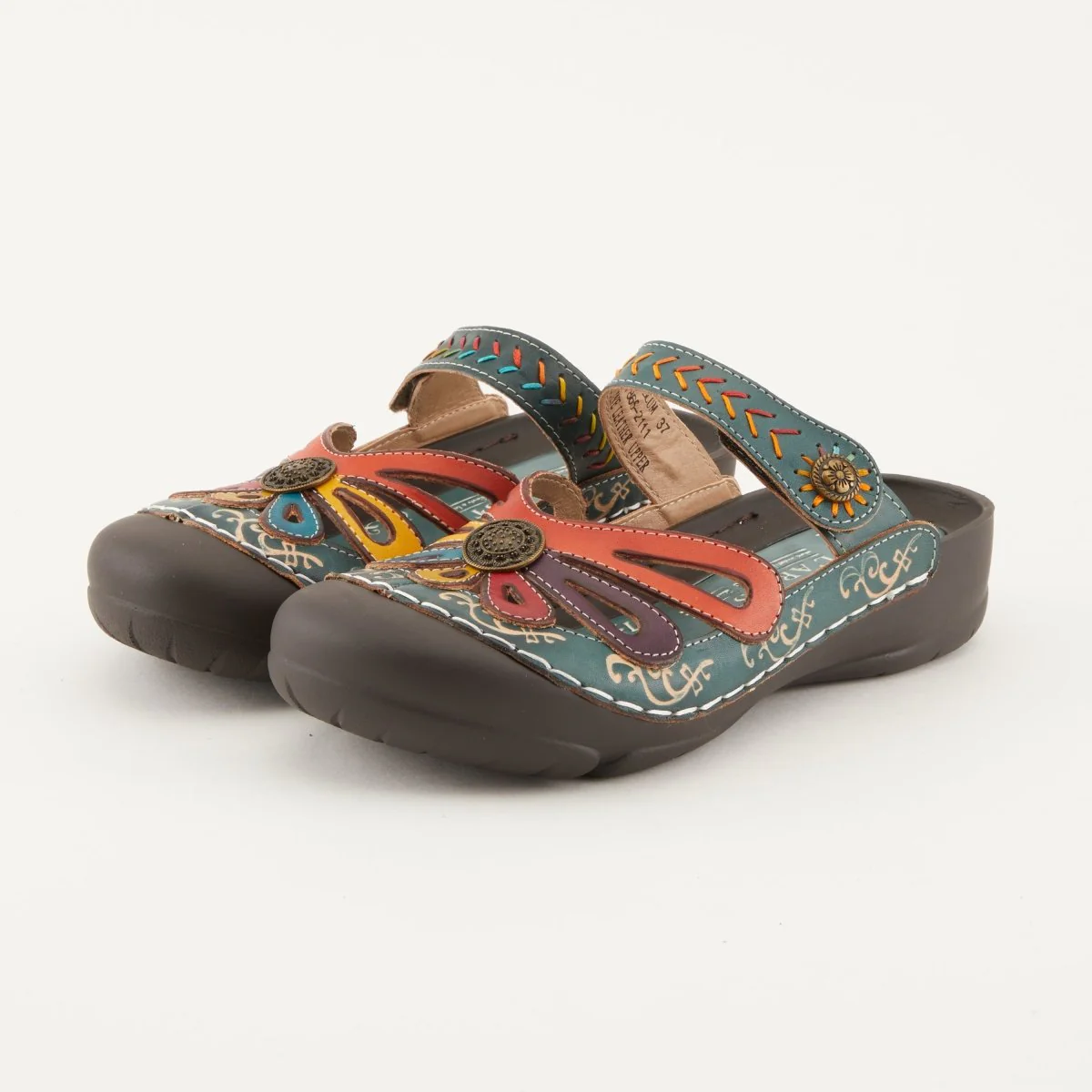 Spring Step Shoes L'Artiste Copa Clog Women’s Hand Painted Leather - Image 6