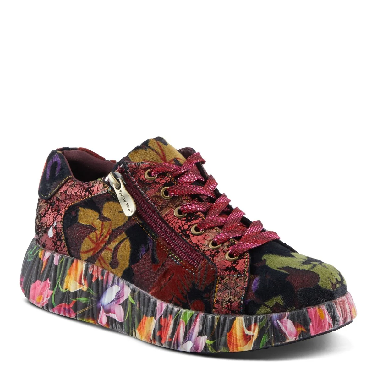 Spring Step Shoes L'Artiste Dallyn Women's Premium Suede and Velvet Sneakers