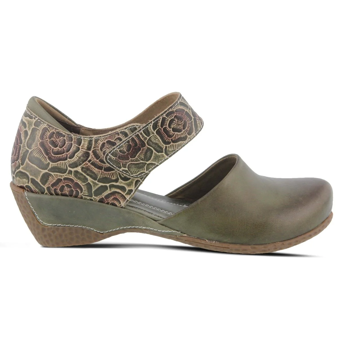Spring Step Shoes L'Artiste Gloss Pansy Women's Hand Painted Leather Shoes - Image 13