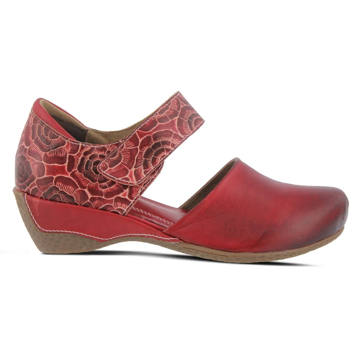 Spring Step Shoes L'Artiste Gloss Pansy Women's Hand Painted Leather Shoes - Image 6