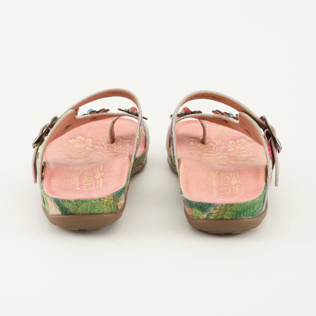Spring Step Shoes L'Artiste Kindness Slide Sandals Women's Leather Snake Skin - Image 10