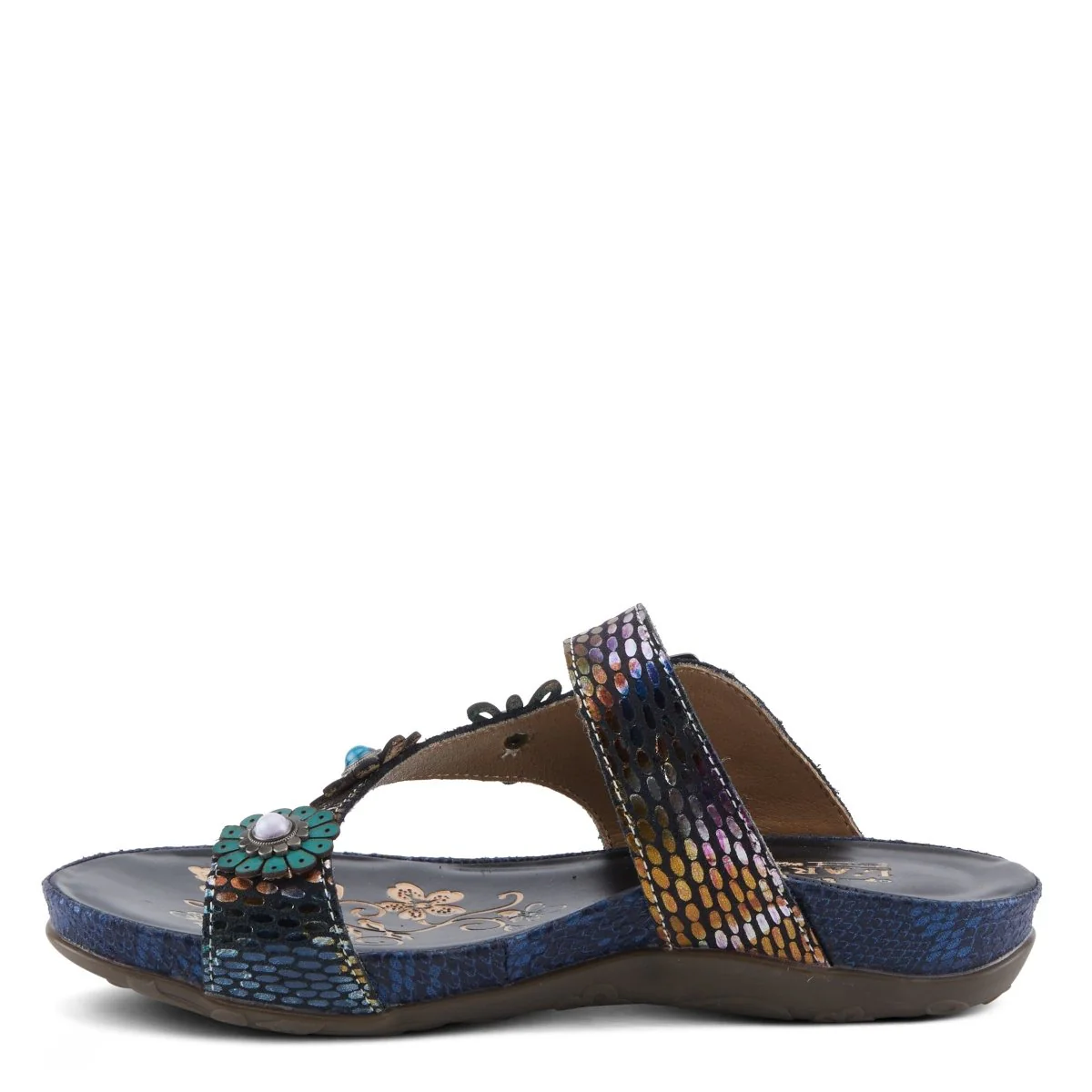 Spring Step Shoes L'Artiste Kindness Slide Sandals Women's Leather Snake Skin - Image 17