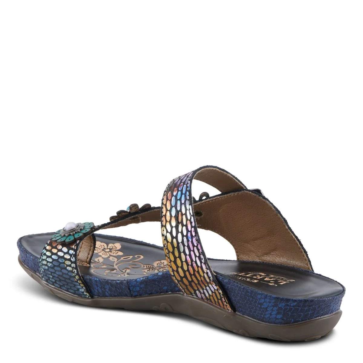 Spring Step Shoes L'Artiste Kindness Slide Sandals Women's Leather Snake Skin - Image 22