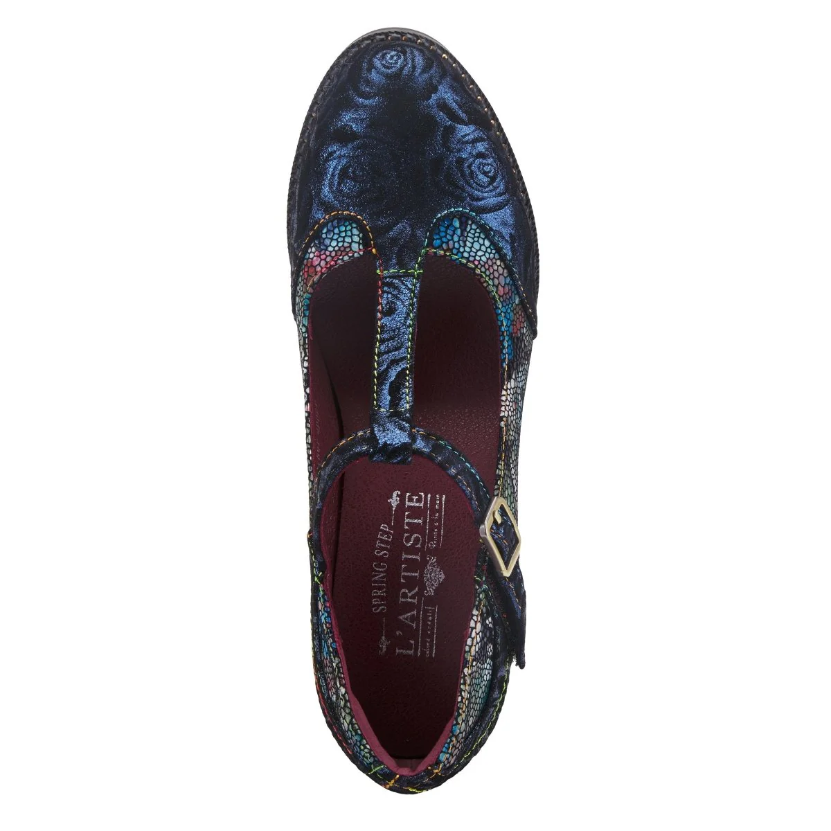 Spring Step Shoes L'Artiste Mazie Women's Floral Metallic Leather Shoes - Image 11