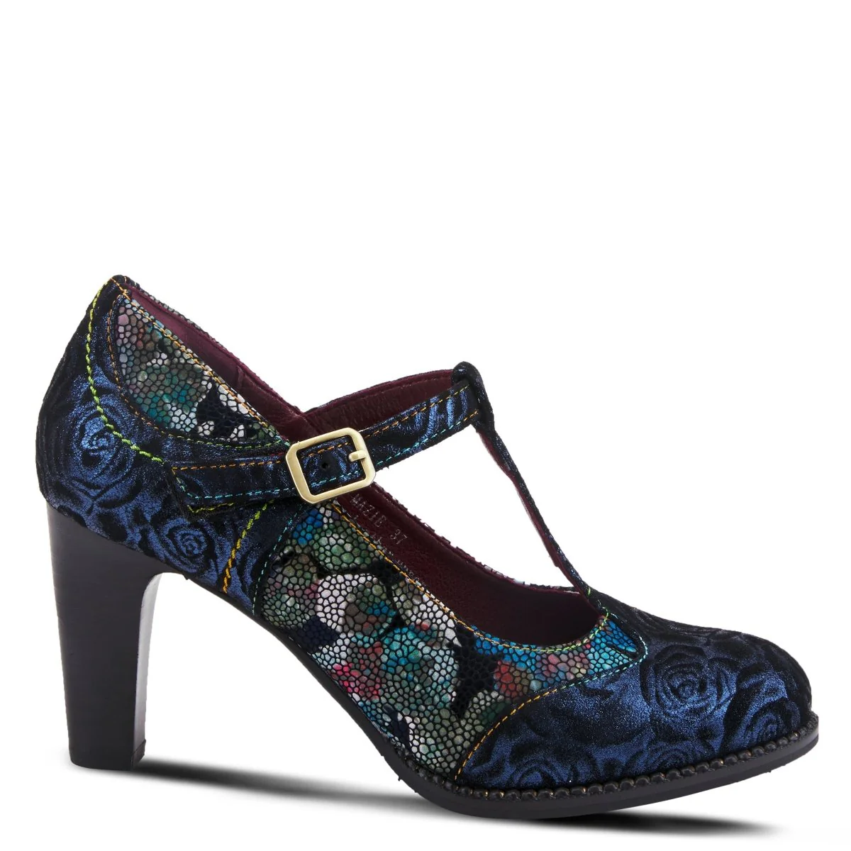 Spring Step Shoes L'Artiste Mazie Women's Floral Metallic Leather Shoes - Image 13
