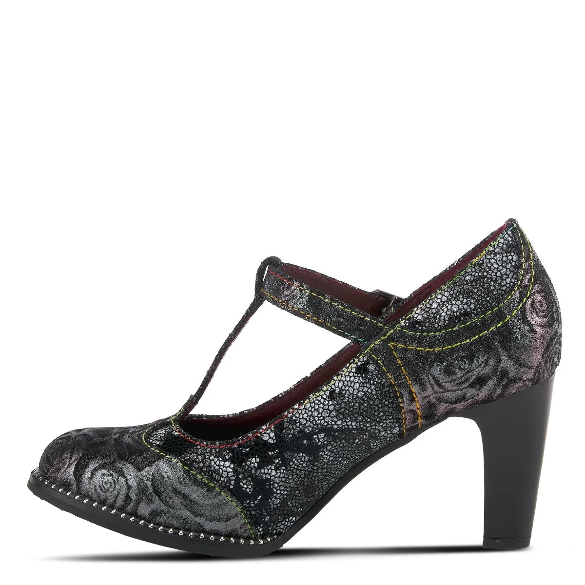Spring Step Shoes L'Artiste Mazie Women's Floral Metallic Leather Shoes - Image 17