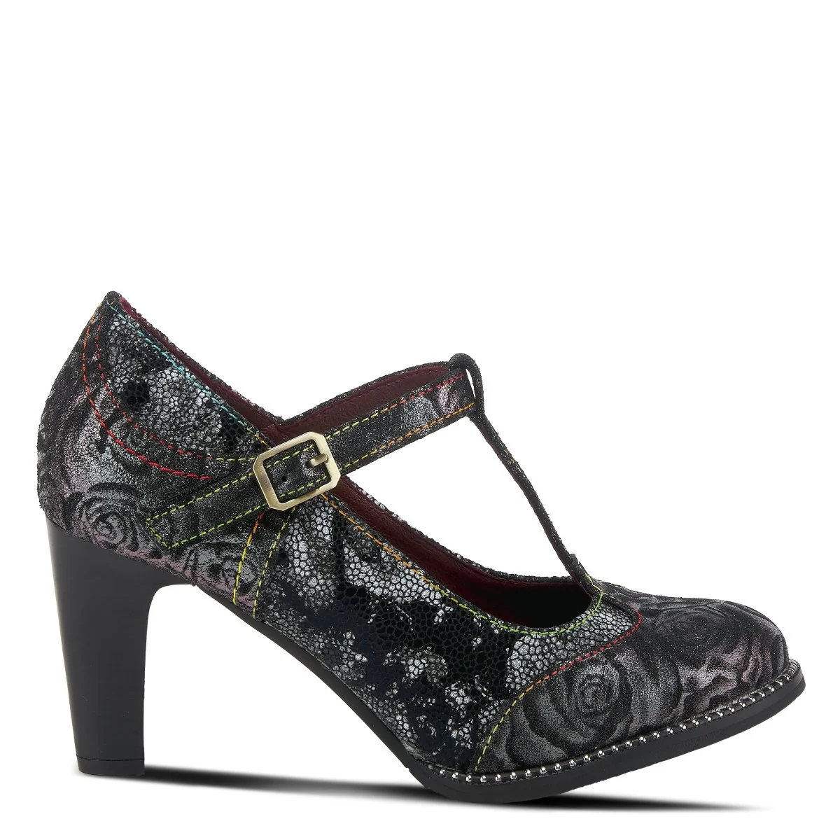 Spring Step Shoes L'Artiste Mazie Women's Floral Metallic Leather Shoes - Image 20