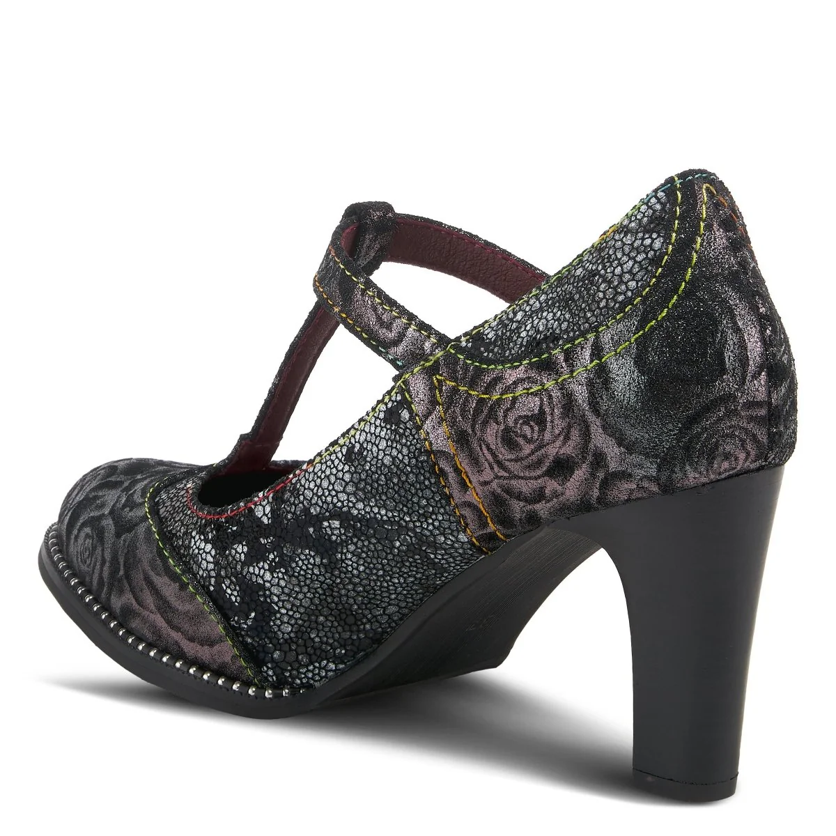 Spring Step Shoes L'Artiste Mazie Women's Floral Metallic Leather Shoes - Image 22