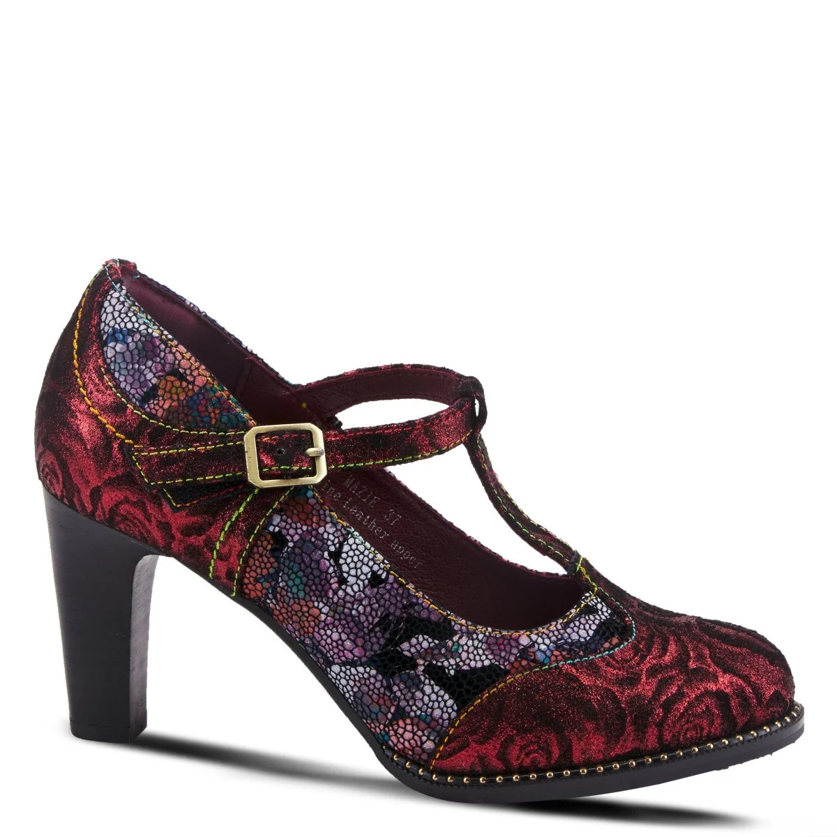 Spring Step Shoes L'Artiste Mazie Women's Floral Metallic Leather Shoes - Image 6