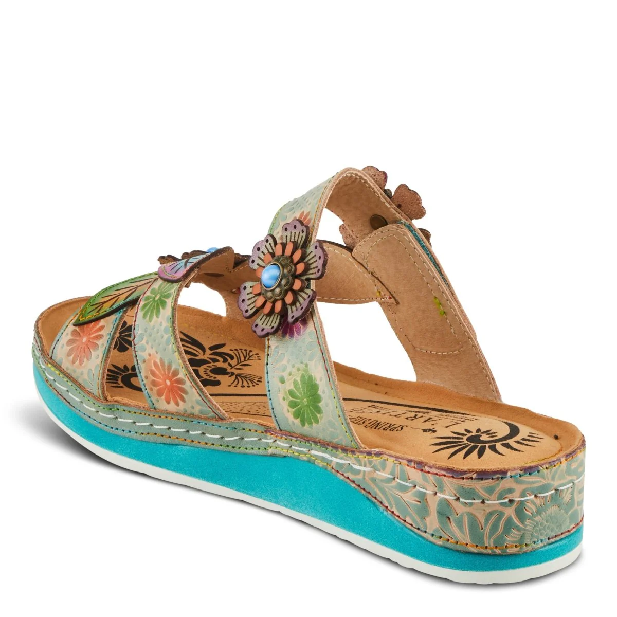 Spring Step Shoes L'Artiste Pillow Soft Sandals Women's Hand Painted Leather - Image 7